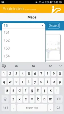 RouteInside android App screenshot 1